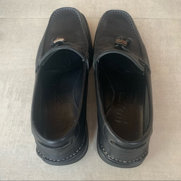 Salvatore Ferragamo Black Leather Loafers with Tassels - 9 - Picture 9 of 10